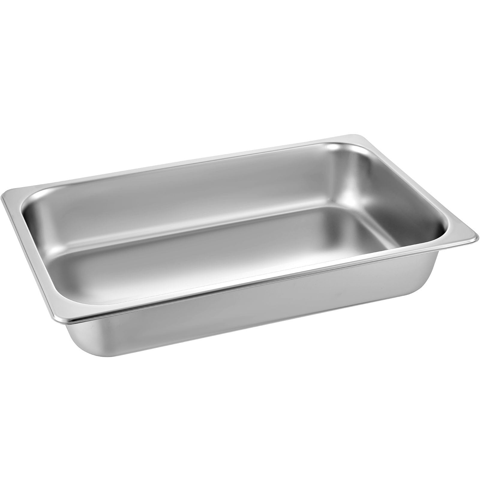 4 Pack Hotel Pan 3.7" Deep Steam Table Pan Full Size with Lid 20.8"L x 13"W Hotel Pan 22 Gauge Stainless V952-CP20X12X4YCTZ4001V0