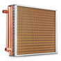 Heat Exchanger Water to Air, 18"x 20" with 3-Row 3/8" Copper Ports, 242 Aluminum Fins Heat Exchanger for V952-CPGSHRQ18200VCZ68V0