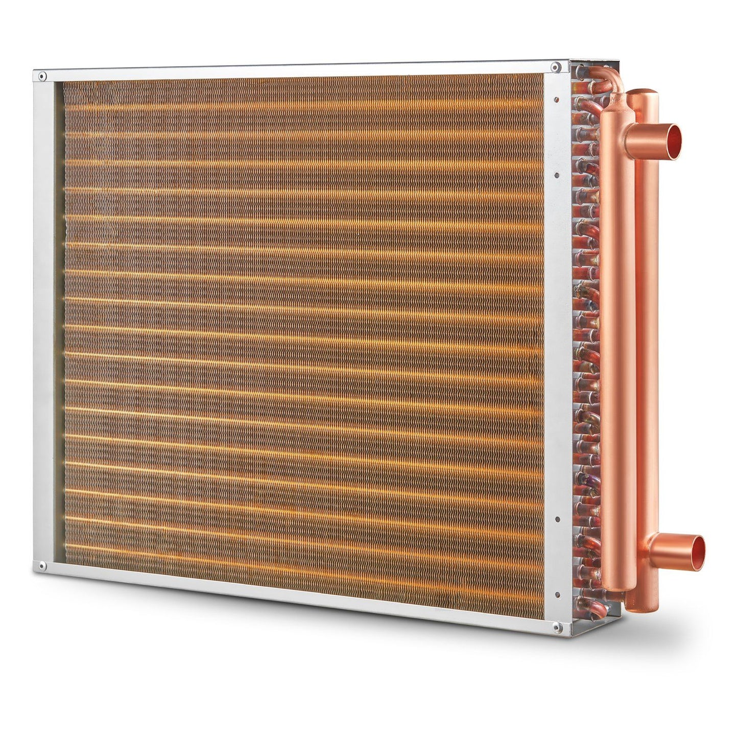 Heat Exchanger Water to Air, 18"x 20" with 3-Row 3/8" Copper Ports, 242 Aluminum Fins Heat Exchanger for V952-CPGSHRQ18200VCZ68V0