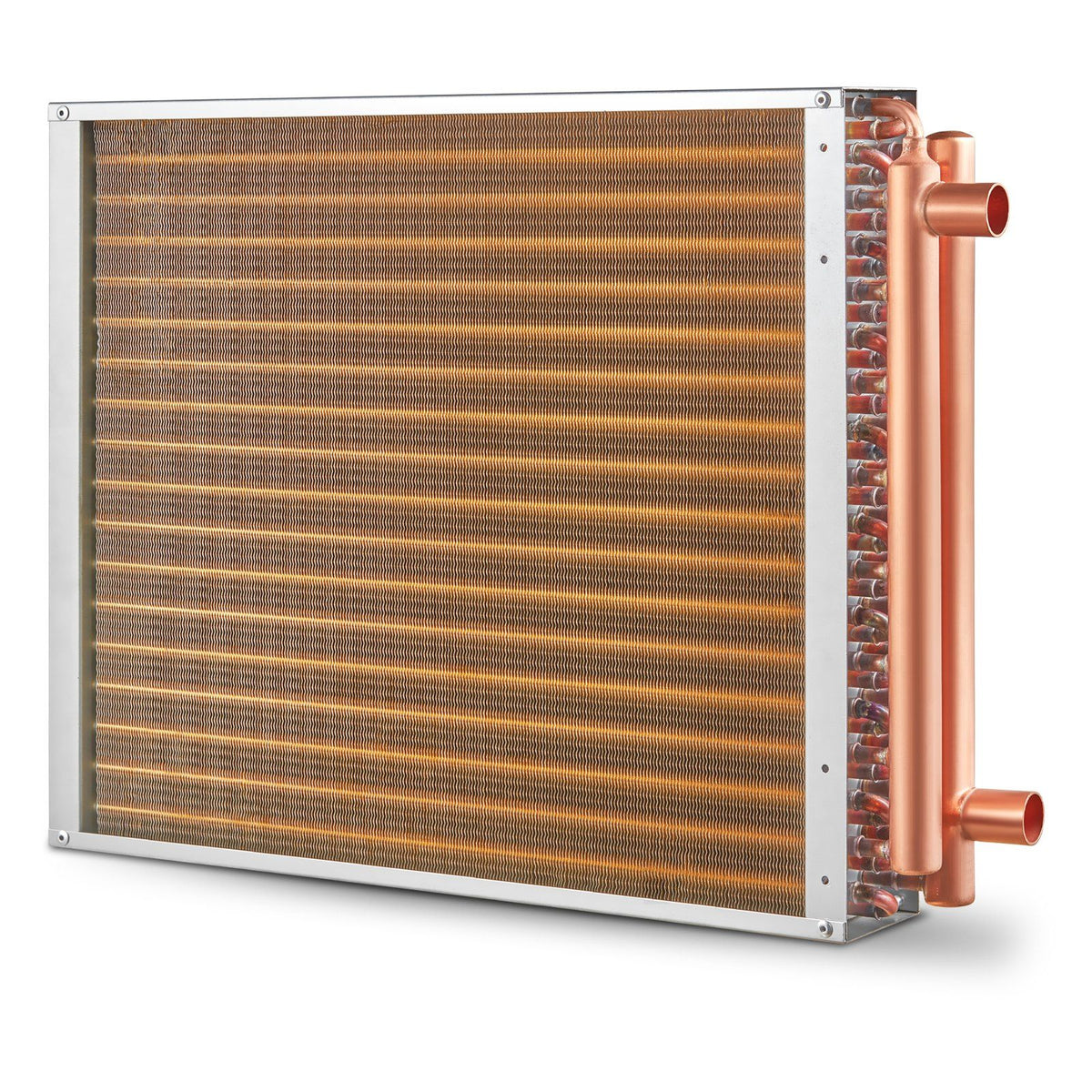 Heat Exchanger Water to Air, 18"x 20" with 3-Row 3/8" Copper Ports, 242 Aluminum Fins Heat Exchanger for V952-CPGSHRQ18200VCZ68V0