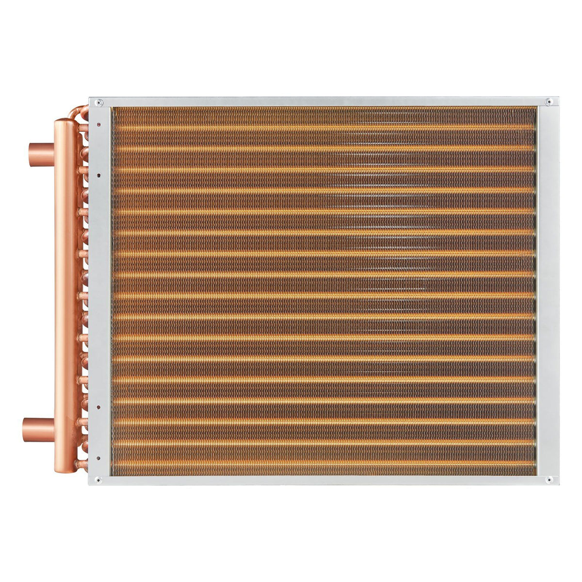 Heat Exchanger Water to Air, 18"x 20" with 3-Row 3/8" Copper Ports, 242 Aluminum Fins Heat Exchanger for V952-CPGSHRQ18200VCZ68V0