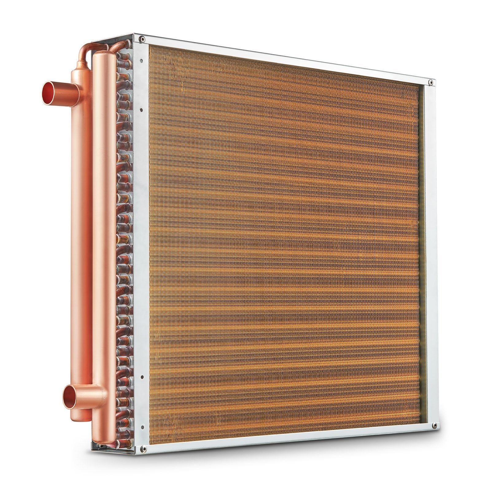 20"x 20" Heat Exchanger Water to Air 3-Row 3/8" Copper Ports 242 Fins V952-CPGSHRQ202001R9UUV0
