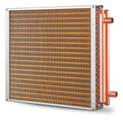 20"x 20" Heat Exchanger Water to Air 3-Row 3/8" Copper Ports 242 Fins V952-CPGSHRQ202001R9UUV0