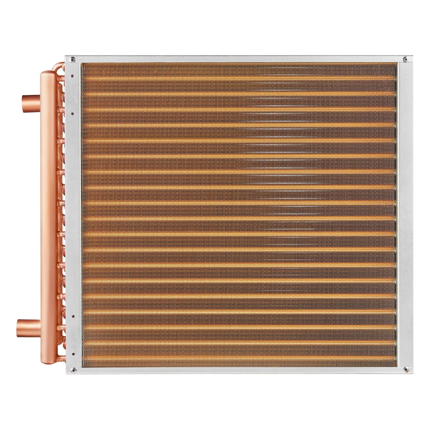 20"x 20" Heat Exchanger Water to Air 3-Row 3/8" Copper Ports 242 Fins V952-CPGSHRQ202001R9UUV0