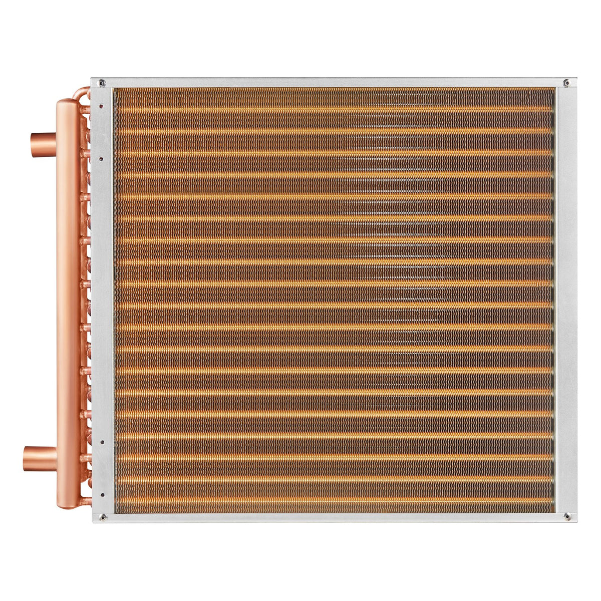 20"x 20" Heat Exchanger Water to Air 3-Row 3/8" Copper Ports 242 Fins V952-CPGSHRQ202001R9UUV0