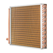20"x 20" Heat Exchanger Water to Air 3-Row 3/8" Copper Ports 242 Fins V952-CPGSHRQ202001R9UUV0