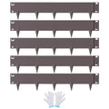 Steel Landscape Edging, 5-pack Steel Garden Edging Borders, 39" L x 5" H Strips, Hammer-in Edging Border, V952-CPPZ5INCH162R3IS3V0