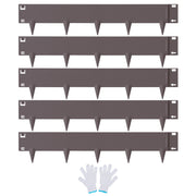 Steel Landscape Edging, 5-pack Steel Garden Edging Borders, 39" L x 5" H Strips, Hammer-in Edging Border, V952-CPPZ5INCH162R3IS3V0
