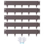 Steel Landscape Edging, 5-pack Steel Garden Edging Borders, 39" L x 5" H Strips, Hammer-in Edging Border, V952-CPPZ5INCH162R3IS3V0