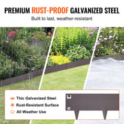 Steel Landscape Edging, 5-pack Steel Garden Edging Borders, 39" L x 5" H Strips, Hammer-in Edging Border, V952-CPPZ5INCH162R3IS3V0