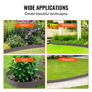 Steel Landscape Edging, 5-pack Steel Garden Edging Borders, 39" L x 5" H Strips, Hammer-in Edging Border, V952-CPPZ5INCH162R3IS3V0