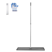 254 x 1219 mm Lawn Leveling Rake with 2130 mm Adjustable Handle for Yard Garden V952-CPPZPEKGLK10BJFKJV0