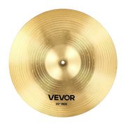 Cymbal Pack, 6 Pieces Cymbals for Drum Set, Alloy Cymbals Drum Set Includes 35.5 cm Hi-Hats, 40 cm Crash, V952-CPTZCPTZ5ZXGBITH1001V0