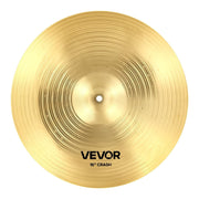 Cymbal Pack, 6 Pieces Cymbals for Drum Set, Alloy Cymbals Drum Set Includes 35.5 cm Hi-Hats, 40 cm Crash, V952-CPTZCPTZ5ZXGBITH1001V0