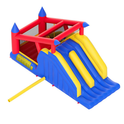 Inflatable Bounce House, Outdoor High Quality Playhouse Trampoline, Jumping Bouncer with Blower, Slide, and V952-CQCBBHYC10118FQ7MV3