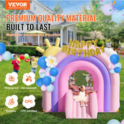 Inflatable Bounce House, Indoor Outdoor Playhouse Trampoline, Kid Jumping Bouncer with Blower, Slide, Storage V952-CQCBBHYC6PFMU2TRRV3