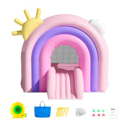 Inflatable Bounce House, Indoor Outdoor Playhouse Trampoline, Kid Jumping Bouncer with Blower, Slide, Storage V952-CQCBBHYC6PFMU2TRRV3