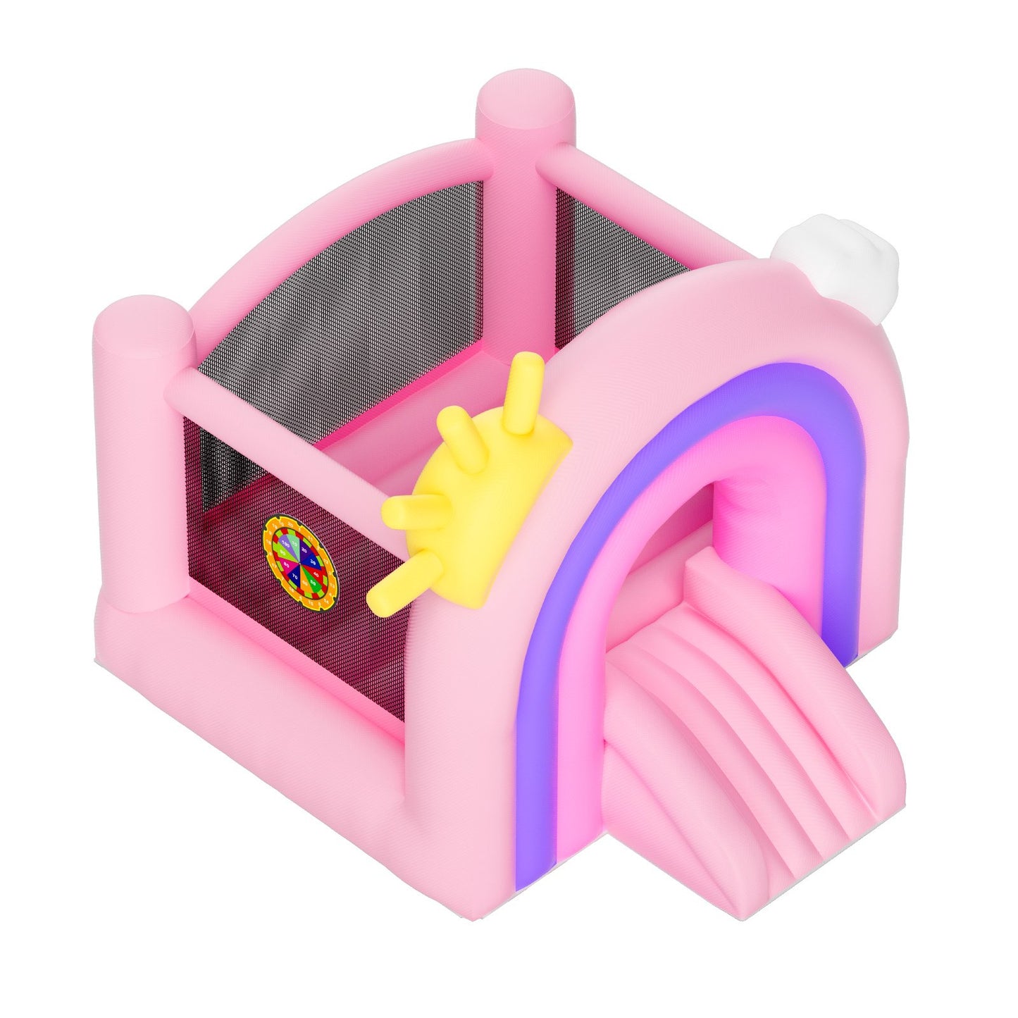 Inflatable Bounce House, Indoor Outdoor Playhouse Trampoline, Kid Jumping Bouncer with Blower, Slide, Storage V952-CQCBBHYC6PFMU2TRRV3