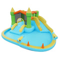 Inflatable Bounce House, 3.82 x 3.98 x 1.97 m Inflatable Bounce House Water Slide, Bouncer Castle with Castle V952-CQCBKWSLXSCXQDNIX001V3
