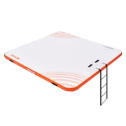 Inflatable Floating Dock, 7 x 7FT Inflatable Dock Platform, Non-Slip Water Floating Dock Mat with Portable V952-CQFT7X7FTBJHTBHI7V0