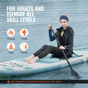 Inflatable Stand Up Paddle Board, 152 mm SUP Paddleboard with Removable Kayak Seat, Board Accessories, Pump, V952-CQJBDZYKDZYKM6UX7V0