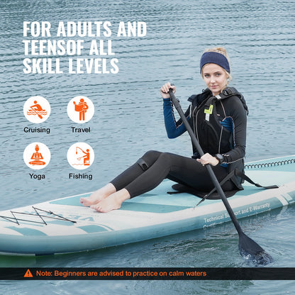 Inflatable Stand Up Paddle Board, 152 mm SUP Paddleboard with Removable Kayak Seat, Board Accessories, Pump, V952-CQJBDZYKDZYKM6UX7V0
