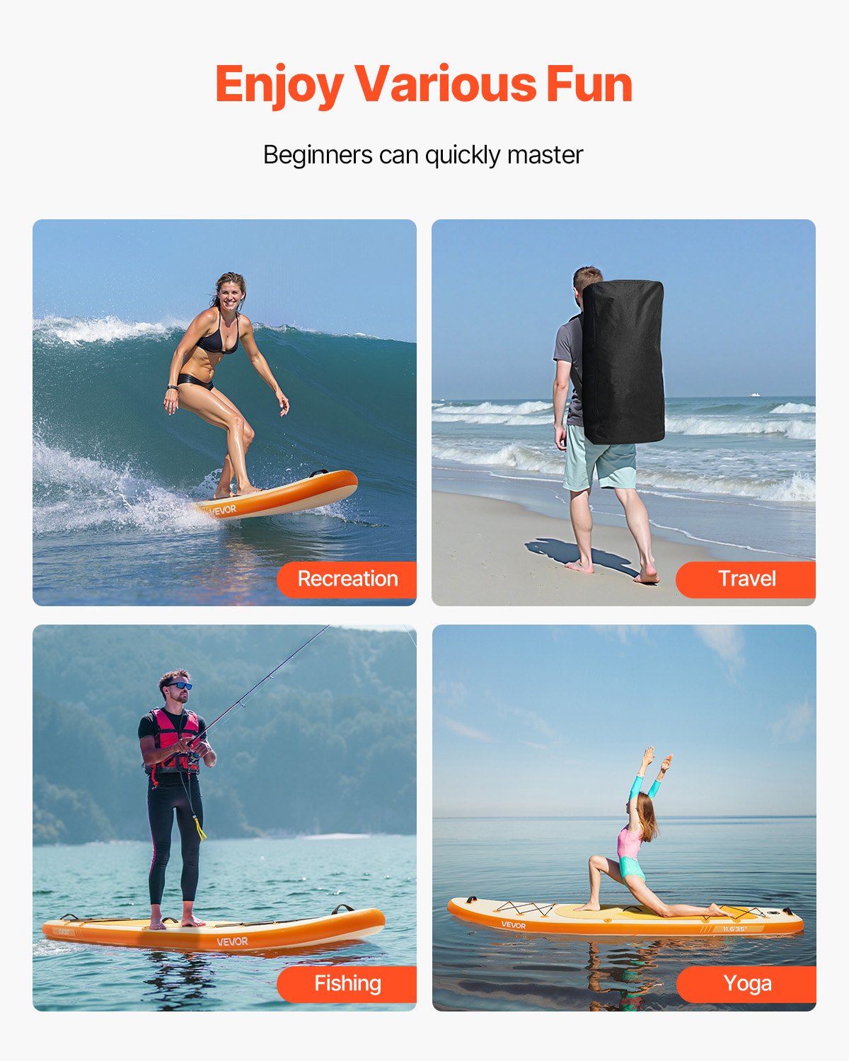 Inflatable Stand Up Paddle Board, 3.53m x 89cm x 15cm Wide Ultra-Light SUP Paddleboard, All Accessories V952-CQJBPTK116FTSGCXH001V0