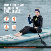 Inflatable Stand Up Paddle Board, 152 mm Wide SUP Paddleboard, with Board Accessories, Pump, Paddle, Fin, V952-CQJBPTKPTKBL13VK8V0