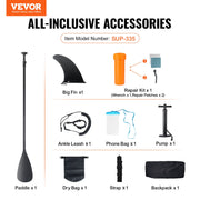 Inflatable Stand Up Paddle Board, 152 mm Wide SUP Paddleboard, with Board Accessories, Pump, Paddle, Fin, V952-CQJBPTKPTKBL13VK8V0