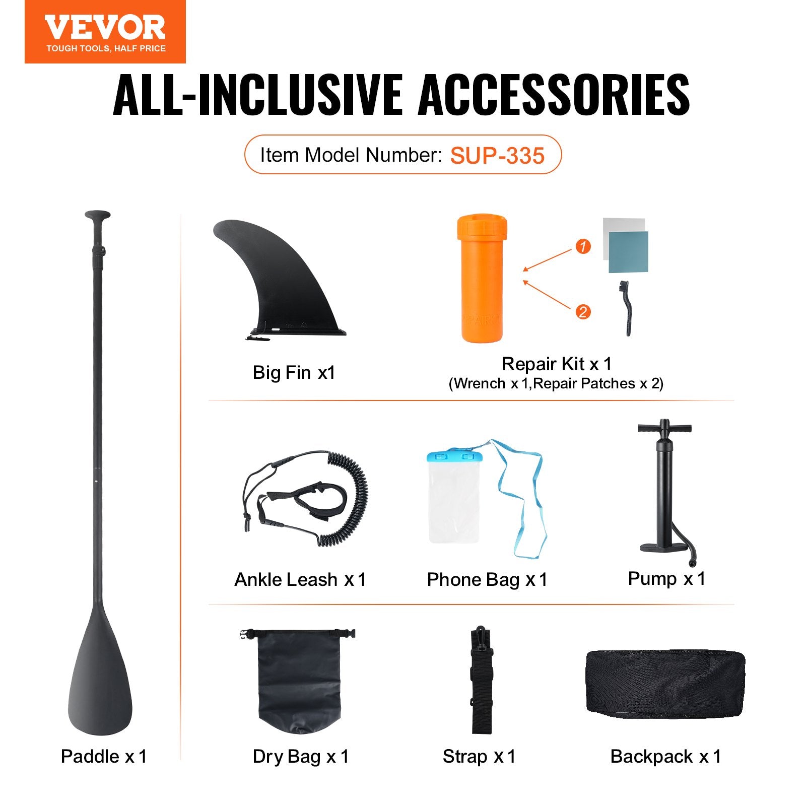 Inflatable Stand Up Paddle Board, 152 mm Wide SUP Paddleboard, with Board Accessories, Pump, Paddle, Fin, V952-CQJBPTKPTKBL13VK8V0
