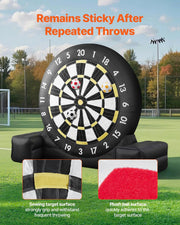 Inflatable Soccer Dart Board, over 2.5 m High Giant Soccer Dart Board with 9 Kick Balls & Air Pump, 2-Minutes V952-CQJXZQFB25MMNUSSW001V3