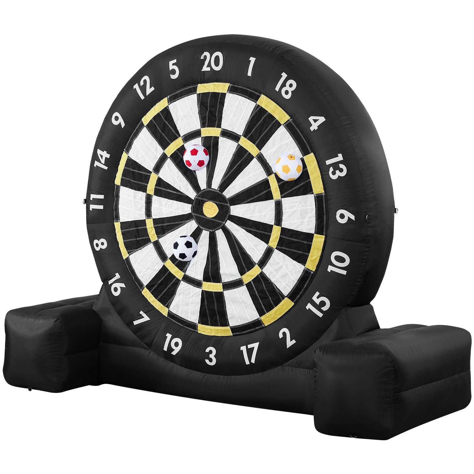Inflatable Soccer Dart Board, over 2.5 m High Giant Soccer Dart Board with 9 Kick Balls & Air Pump, 2-Minutes V952-CQJXZQFB25MMNUSSW001V3