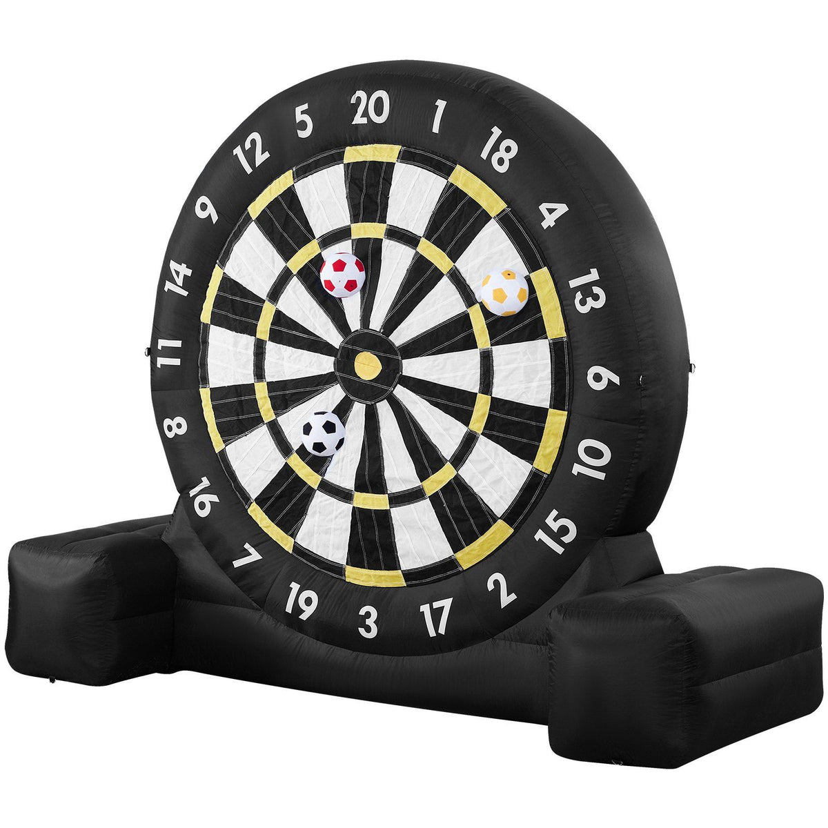 Inflatable Soccer Dart Board, over 2.5 m High Giant Soccer Dart Board with 9 Kick Balls & Air Pump, 2-Minutes V952-CQJXZQFB25MMNUSSW001V3