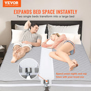 Bed Bridge King Bed Converter Kit Metal Buckle and Storage Bag 75"L x 10"W V952-CQL75W10INCH8JTJSV0