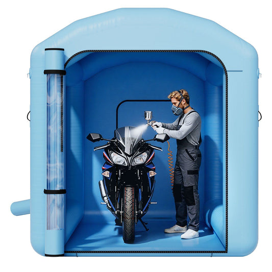 Inflatable Paint Booth, 3 x 2.5 x 2.5 m, Inflatable Spray Booth with 550W Powerful Blower and Air Filter V952-CQSPQF108585RHWTN001V3