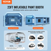 Inflatable Paint Booth 23x13.1x9ft Inflatable Spray Booth 750W+480W Blower V952-CQSPQFLSKCGLKCDG9V3