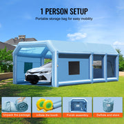 Inflatable Paint Booth 23x13.1x9ft Inflatable Spray Booth 750W+480W Blower V952-CQSPQFLSKCGLKCDG9V3