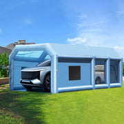 Inflatable Paint Booth, 32.8 x 21 x 14.8 ft Inflatable Spray Booth, with 1100W+750W Powerful Blowers and Air V952-CQSPQFLSKCGLKJFV4V3