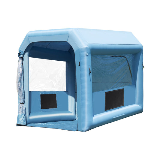 Inflatable Paint Booth, 9.8 x 8.2 x 8.2 ft Inflatable Spray Booth, with 550W Powerful Blower and Air Filter V952-CQSPQFLSKCGLKNDD2V3