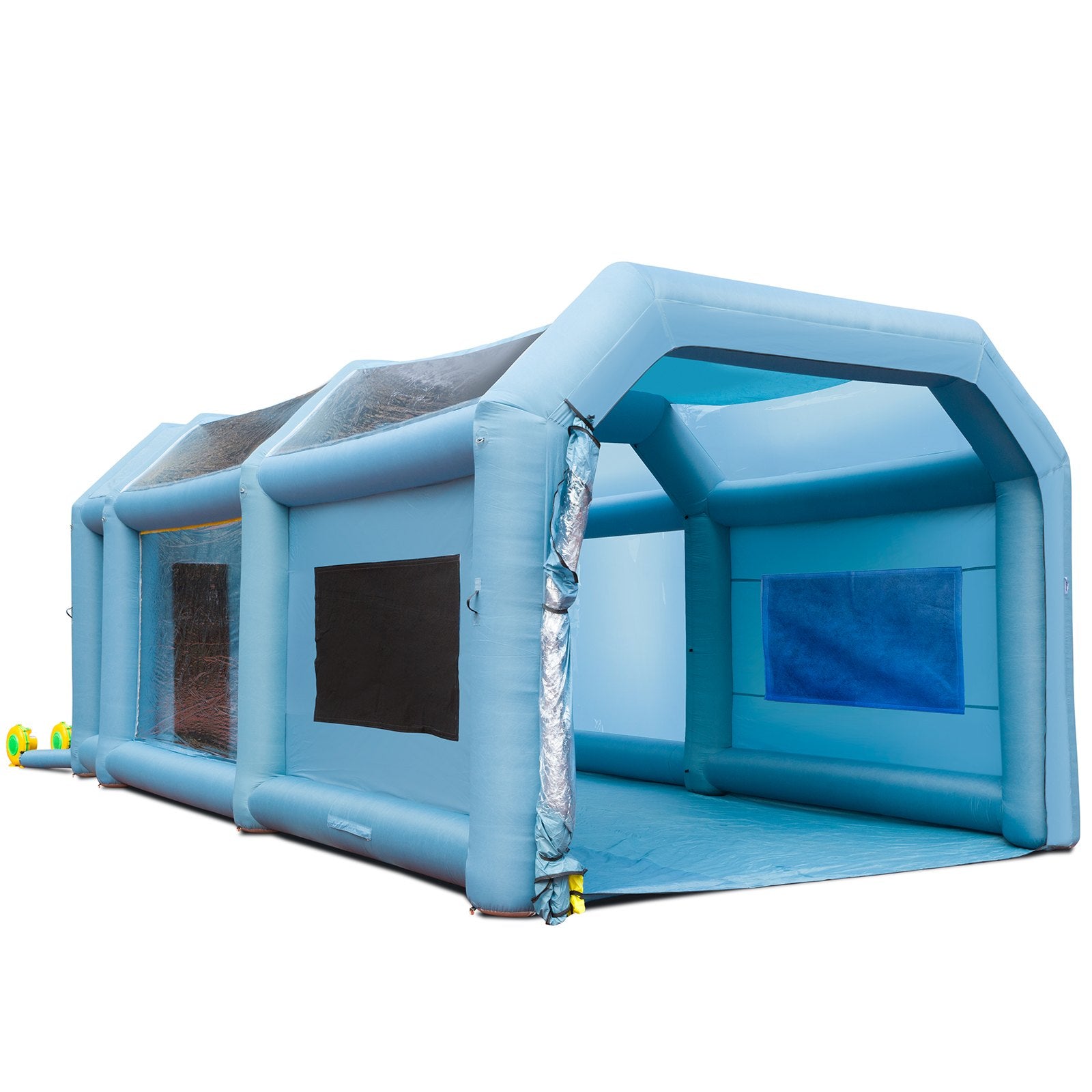 Inflatable Paint Booth, 8.5x4.8x3.3m Inflatable Spray Booth, High Powerful 750W+950W Blowers Spray Booth V952-CQSPQFLSS2816PT98V3