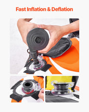 Towable Tube for Boating 1-2 Riders Inflatable Boat Tubes and Towables V952-CQTL2PDDX2R0W0X83V0