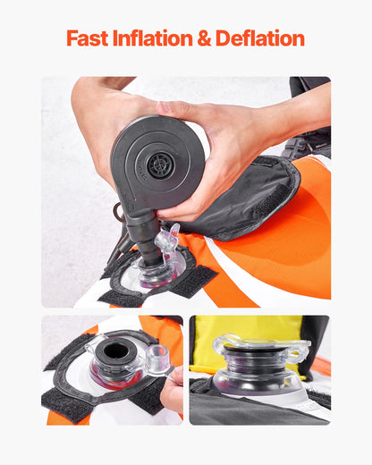 Towable Tube for Boating 1-2 Riders Inflatable Boat Tubes and Towables V952-CQTL2PDDX2R0W0X83V0