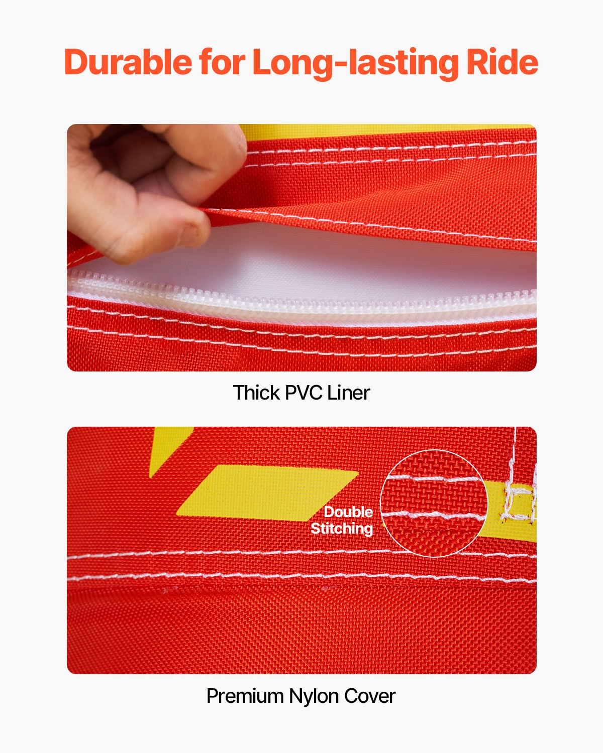 Towable Tubes for Boating 1-3 Riders Inflatable Boat Tubes Towables 510lbs V952-CQTL2QXK3R00F85JVV0