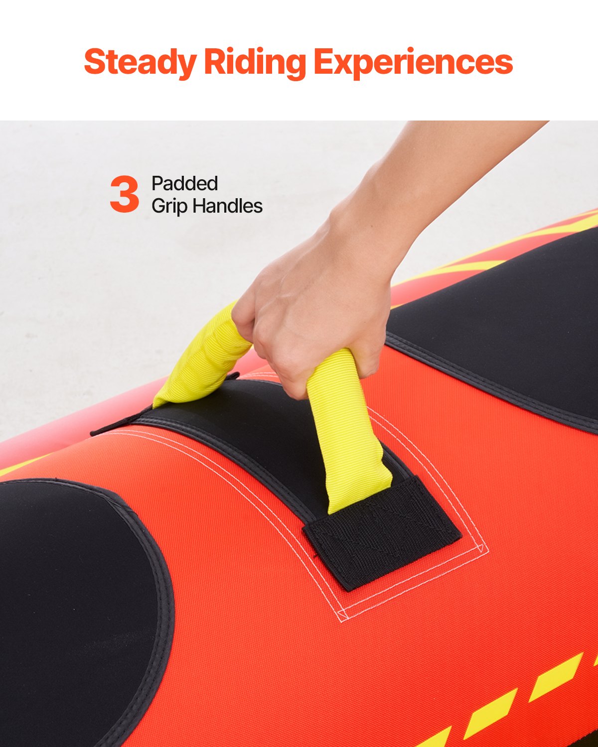Towable Tubes for Boating 1-3 Riders Inflatable Boat Tubes Towables 510lbs V952-CQTL2QXK3R00F85JVV0