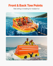 Towable Tube for Boating, 1-3 Riders Inflatable Boat Tubes and Towables, 510lbs Water Sport Towable Tube for V952-CQTL2SFDX3R0W43OPV0