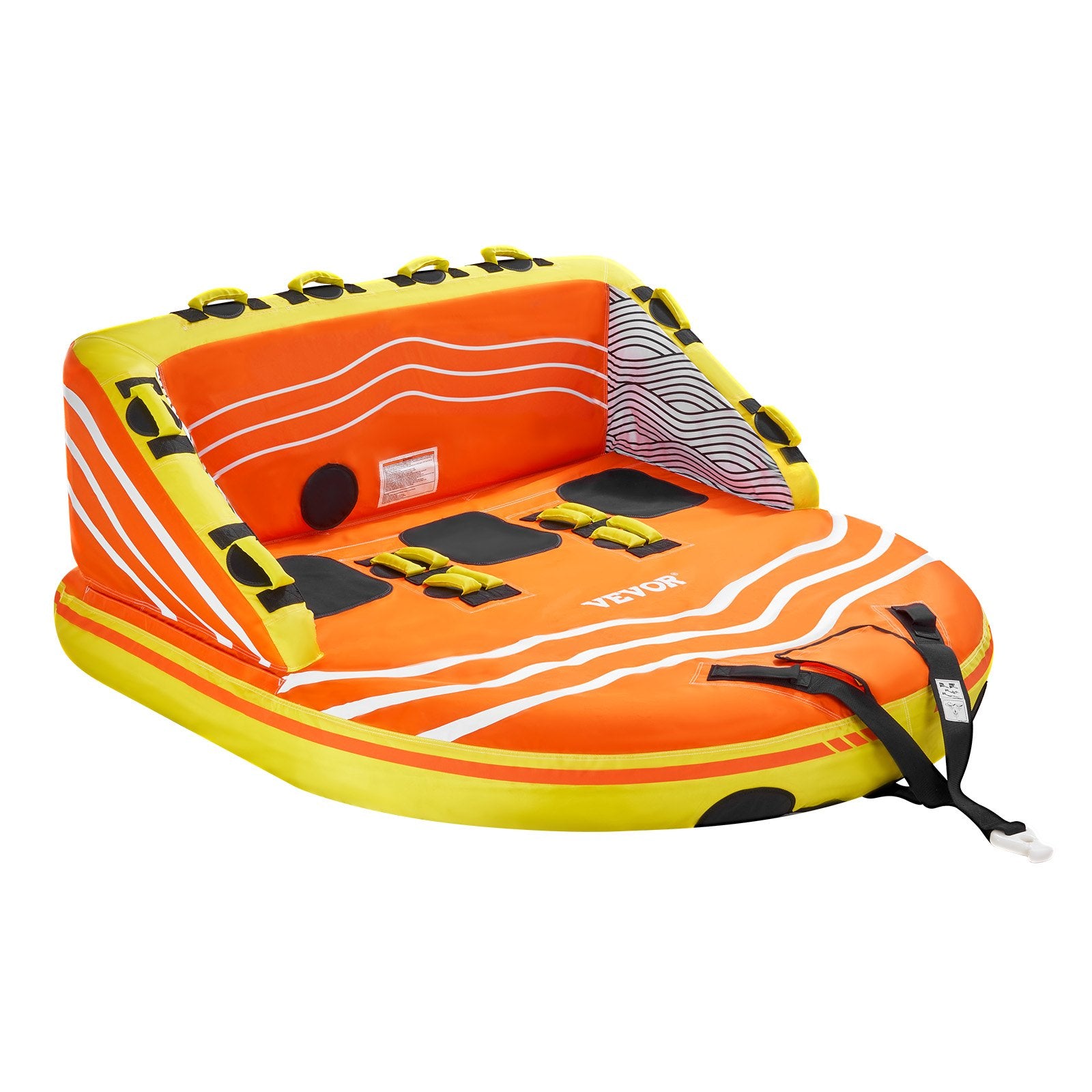 Towable Tube for Boating, 1-3 Riders Inflatable Boat Tubes and Towables, 510lbs Water Sport Towable Tube for V952-CQTL2SFDX3R0W43OPV0