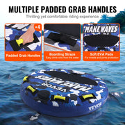 Towable Tube for Boating, 1-2 Riders Inflatable Boat Tubes and Towables, 340 lbs, 51.8" Round Water Sport V952-CQTLPDYX2R00WRC12V0