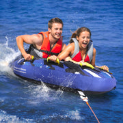 Towable Tube for Boating, 1-2 Riders Inflatable Boat Tubes and Towables, 340 lbs, 51.8" Round Water Sport V952-CQTLPDYX2R00WRC12V0