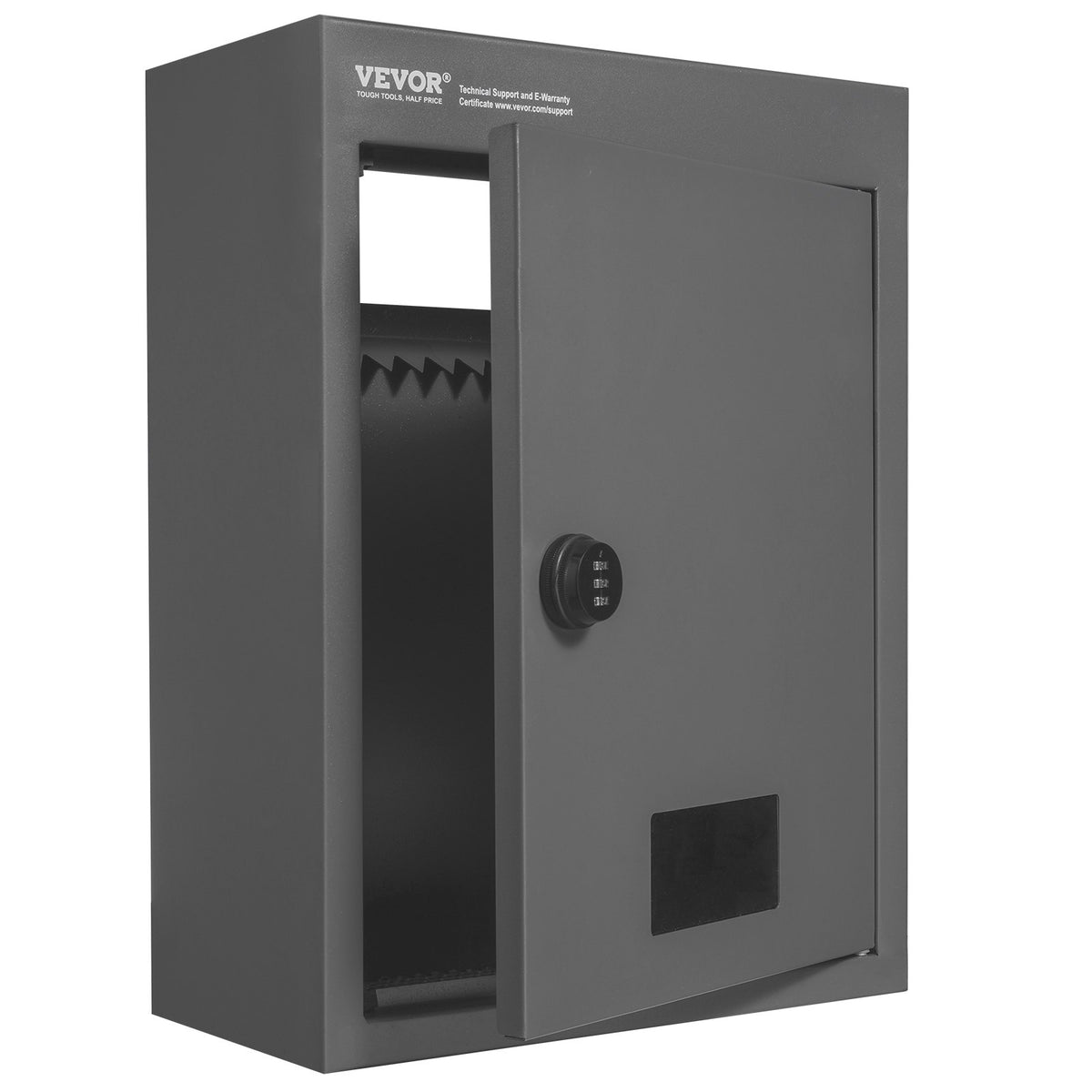 Through The Wall Drop Box, Heavy Duty Steel Through the Wall Mailbox with 2.8-7.9" 13" Combination Lock, V952-CQXBX1256316FDZEXV0