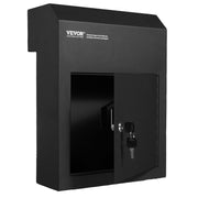 Through The Door Key Drop Box, Heavy Duty Steel Through the Door Mailbox with 1.8" 12" Key Lock, 12x6x16" V952-CQXBX12616INYUG59V0